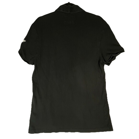 GUESS Los Angeles Men's Black Embroidered Logo Polo Shirt Size L Patch - Picture 5 of 5
